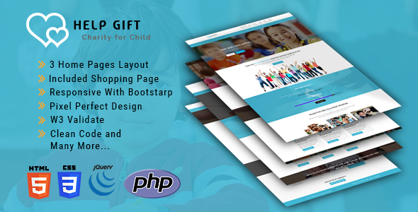 HelpGift - Non-profit, Charity, Fundraising HTML5 Template