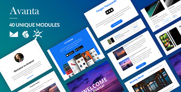 Avanta Email-Template + Online Builder