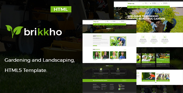 Brikkho- Garden and Landscaping HTML5 Template