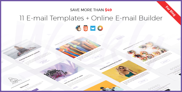 Weekly | Responsive Email Newsletter Template with Online Builder