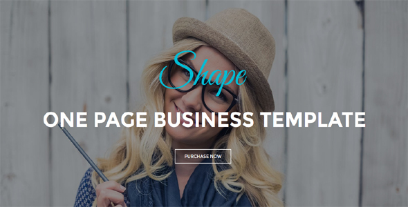 Shape - One Page Business Template