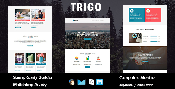 Trigo  - Multipurpose Responsive Email Templates with Stamp Ready Builder Access