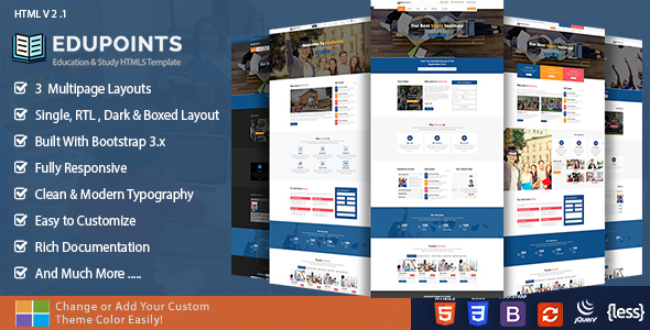 Edupoints - Education HTML Template