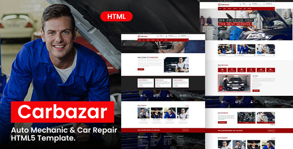 Carbazar - Auto Mechanic & Car Repair HTML5 Template.