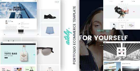 Ately - Portfolio & eCommerce HTML Template