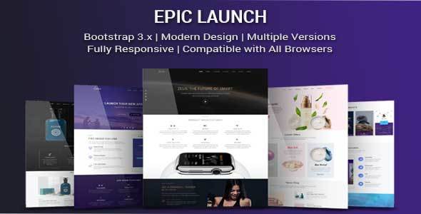 Epic Launch High-Converting Landing Page Template
