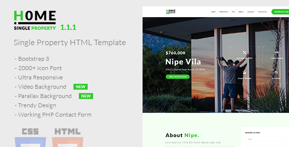 Home - Single Property HTML Template