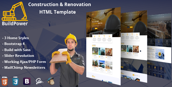 Buildpower - Construction HTML Template