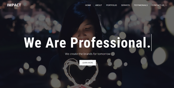 Impact - One Page Parallax Template