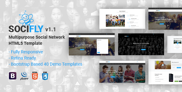 SociFly | Multipurpose Social Network HTML5 Template