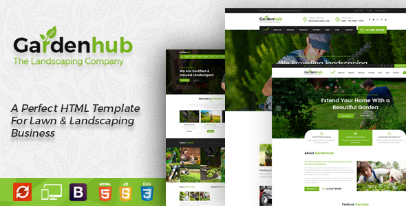 Garden HUB - Gardening and Landscaping HTML Template