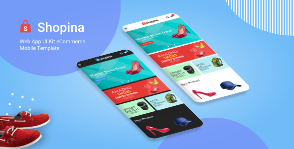 Shopina - Web App UI Kit eCommerce Mobile Template