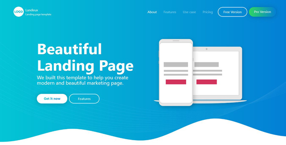 Landeux - Beautiful Technology Landing Page