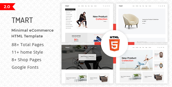 Tmart - Minimal eCommerce HTML Template