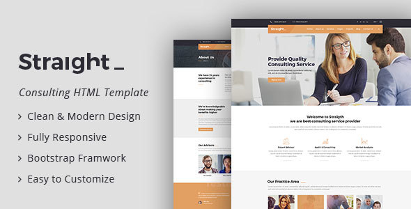 Straight - Business & Consulting HTML Template