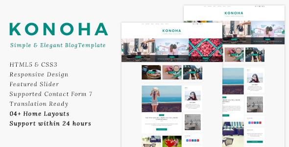 Konoha - Clean & Elegant Blog Template
