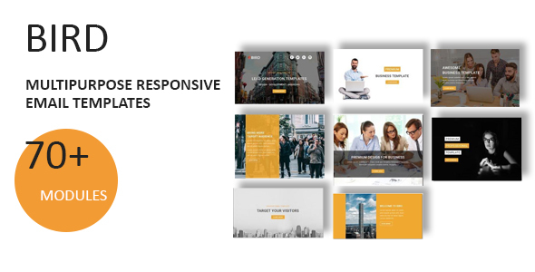Bird - Multipurpose Responsive Email Template With Online StampReady Builder Access