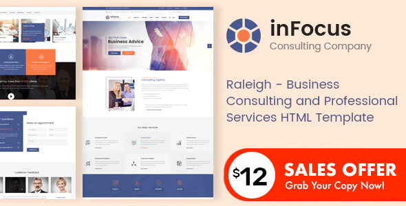 inFocus - Business Consulting and Professional Services HTML Template