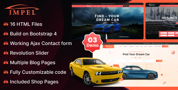 Impel - Auto Car Responsive  HTML 5 Template