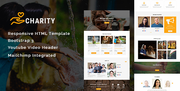 Charity - Multipurpose Responsive HTML Landing Page