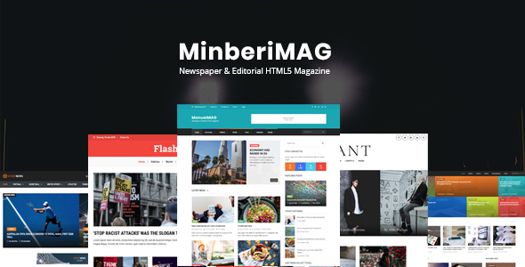 MinberiMag - Newspaper & Editorial HTML5 Magazine
