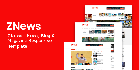 ZNews - News, Blog & Magazine Responsive Template