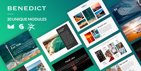 Benedict Email-Template + Online Builder