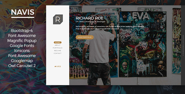 NAVIS - Personal Portfolio & vCard.