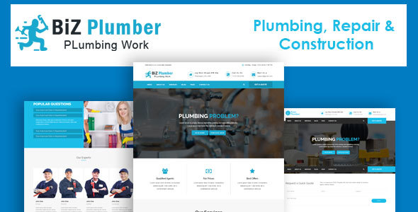 Biz - Construction and Plumber HTML Template