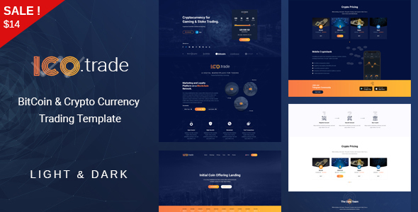ICO Trade - BitCoin & Crypto Currency Trading Template