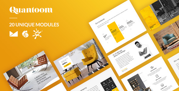 Quantoom Email-Template + Online Builder