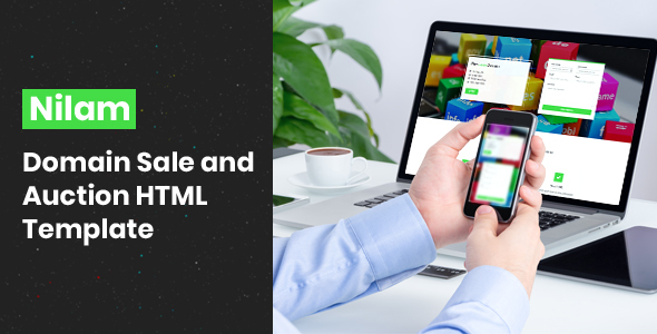 Nilam - Domain Sale and Auction HTML Template