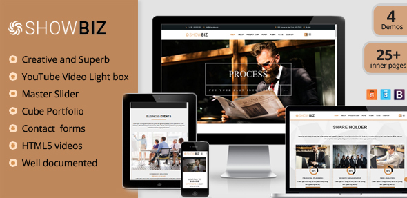 Showbiz - Multipages Business HTML Template