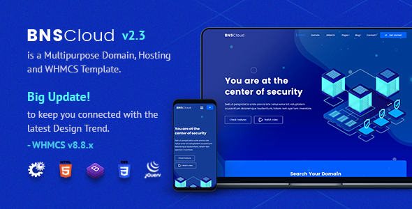 BNSCloud | Multipurpose Hosting with WHMCS Templates