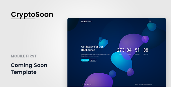 CryptoSoon - Coming Soon Template