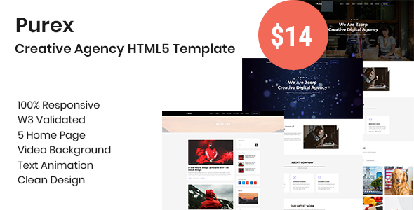 Purex - Creative Agency HTML5 Template