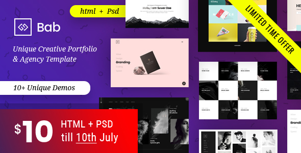 Portfolio HTML Template - BAB