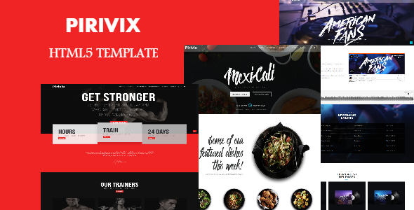 Pirivix -  Responsive HTML5 Template