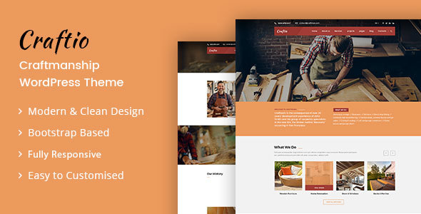 Craftio - Carpenter & Craftman HTML Template