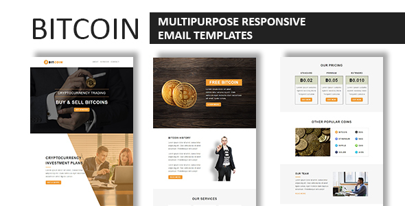 Bitcoin - Multipurpose Responsive Email Template With Online StampReady Builder Access