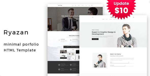 Ryazan - Minimal Portfolio HTML Template