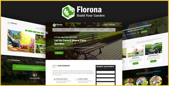 Florona - Gardening HTML Bootstrap4 Responsive Template