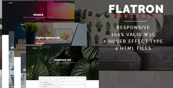 Flatron - Responsive Portfolio HTML Template