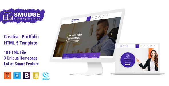 Smudge - Creative Portfolio HTML 5 Template