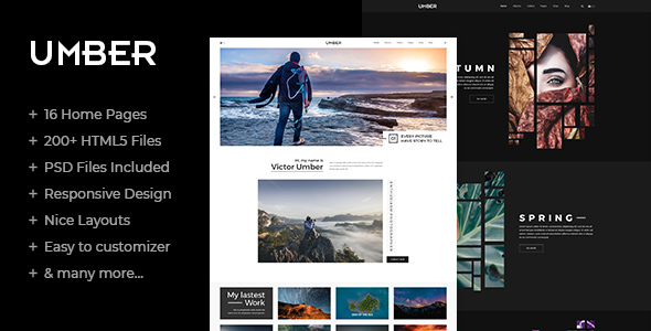 Umber | Photography HTML5 Template
