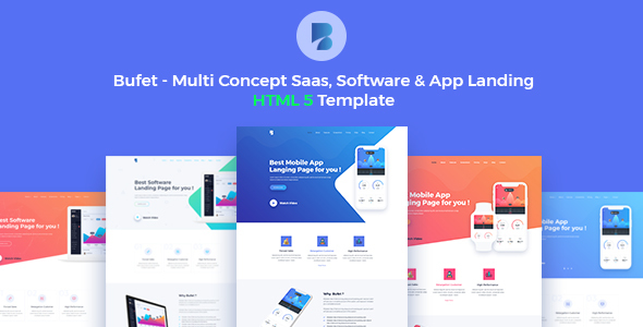 Bufet - Multi-Concept App, Saas and Software Landing Page