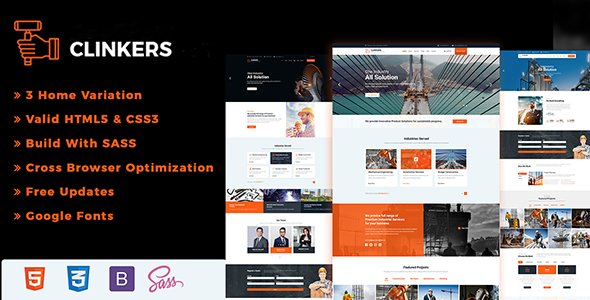 Clinkers - Industrial Industry  & Factory HTML Template