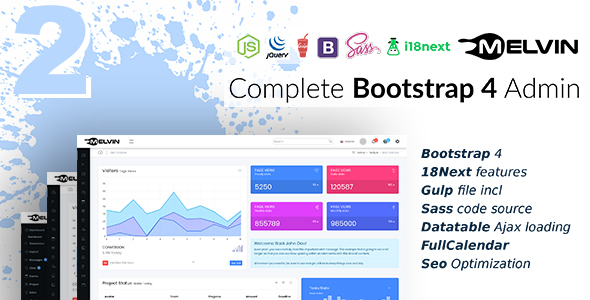 Melvin - Multilingual Responsive Admin