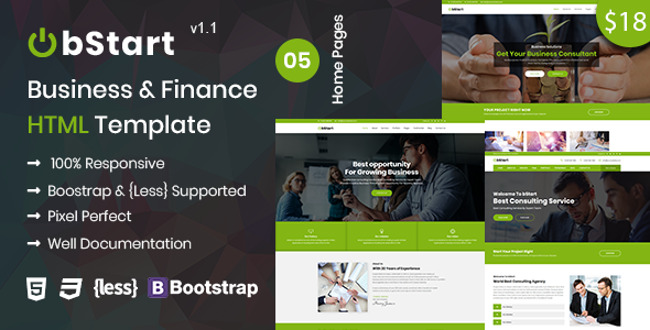 Bstart - Business & Finance HTML Template