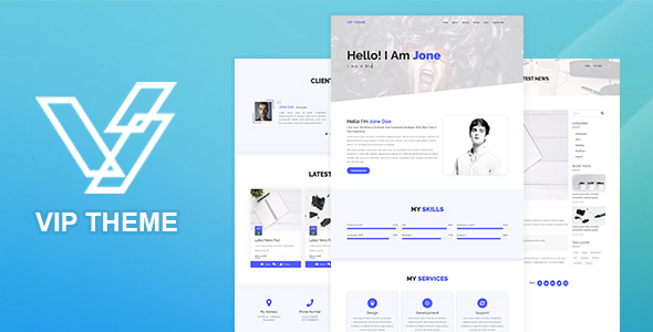 VIP - Creative Landing Page HTML5 Template